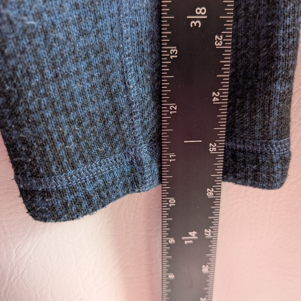 The North Face Fleece Blue Plaid 1/4 Zip Pullover Zippered Pocket -  XL - Picture 12 of 16